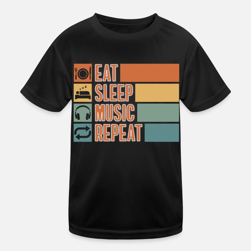 Dj Casque Chansons T-shirt sport Enfant