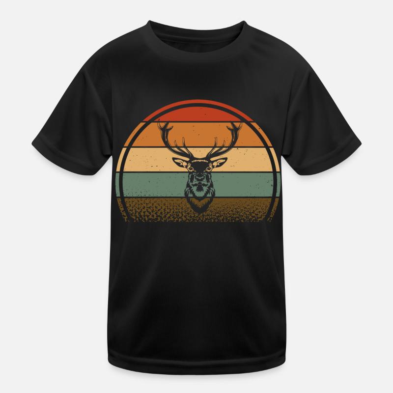 Hirsch Kinder Funktions-T-Shirt