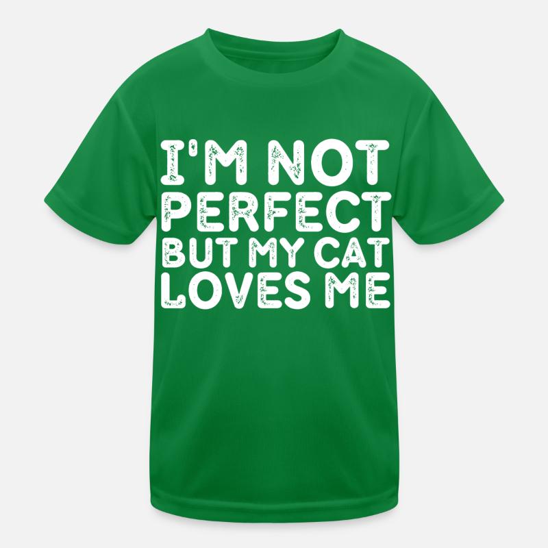 Je ne suis pas parfait, mais mon chat m'aime T-shirt sport Enfant