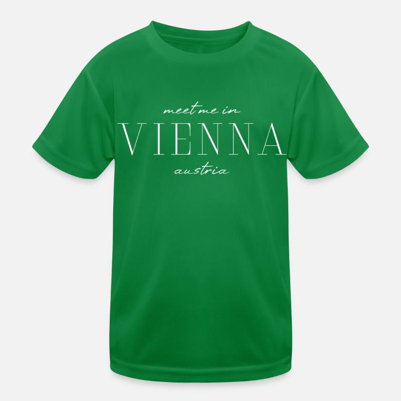 Ich liebe Wien Kinder Funktions-T-Shirt