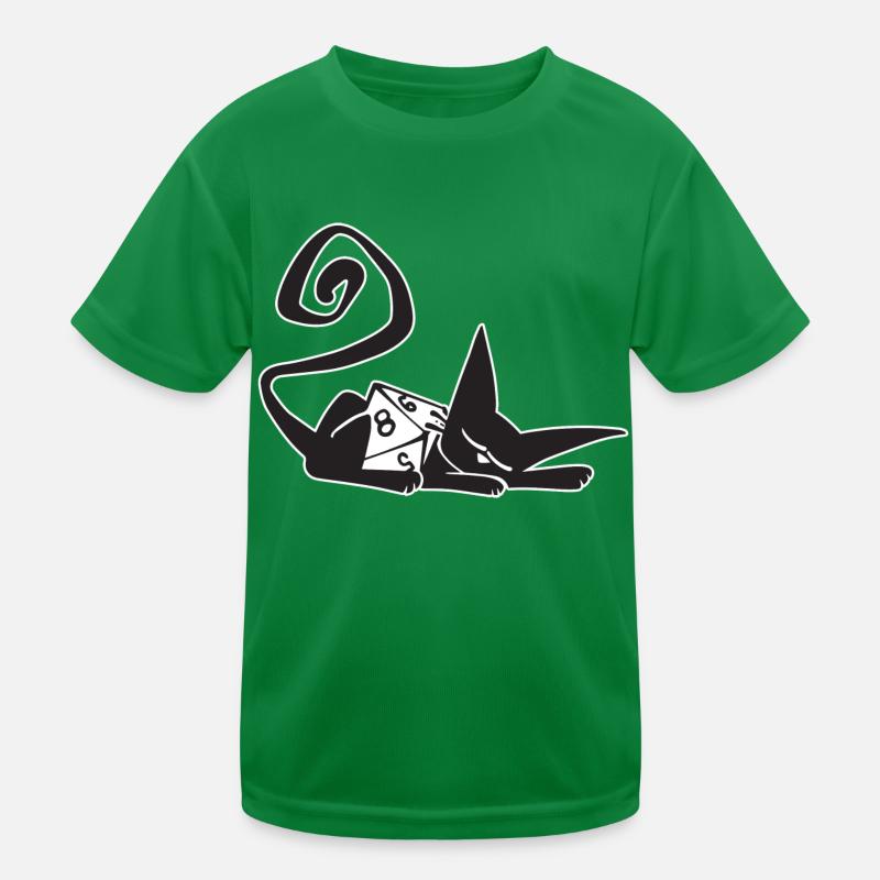 Dice Cat Funny Role Playing Cat RPG T-shirt sport Enfant