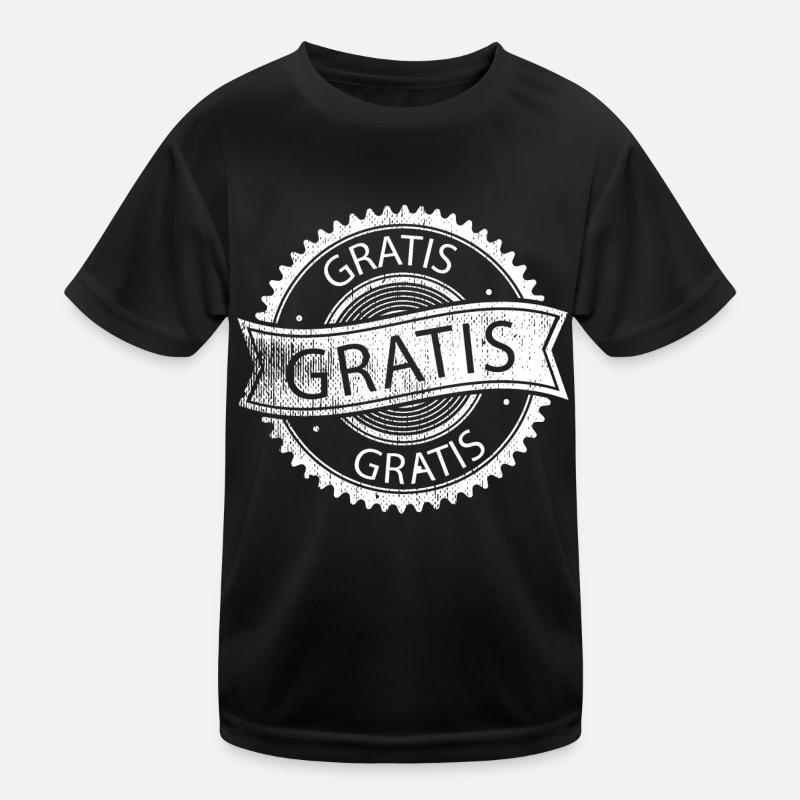Gratis Aufkleber Kinder Funktions-T-Shirt
