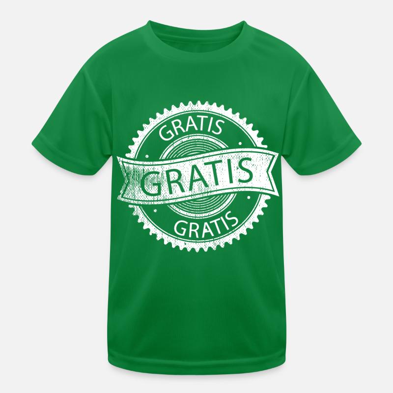 Gratis Aufkleber Kinder Funktions-T-Shirt