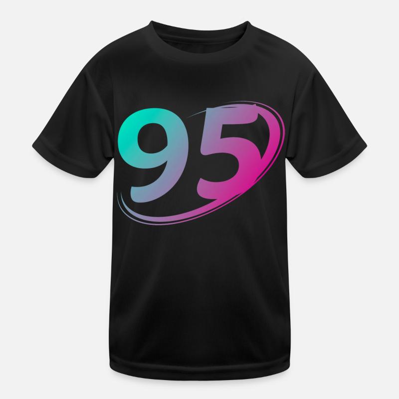 Number 95 multicolor Kids Functional T-Shirt