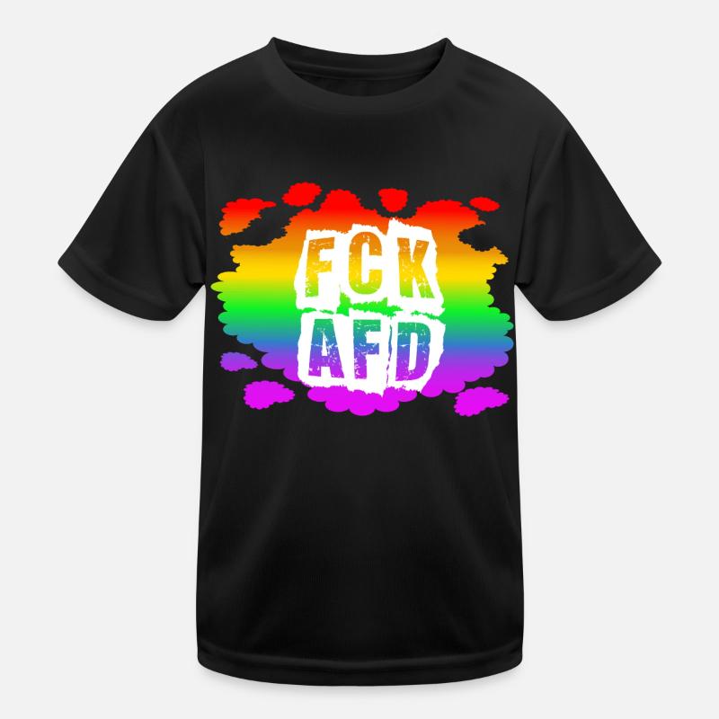 Stop AfD against right, democracy, diversity, left Kids Functional T-Shirt