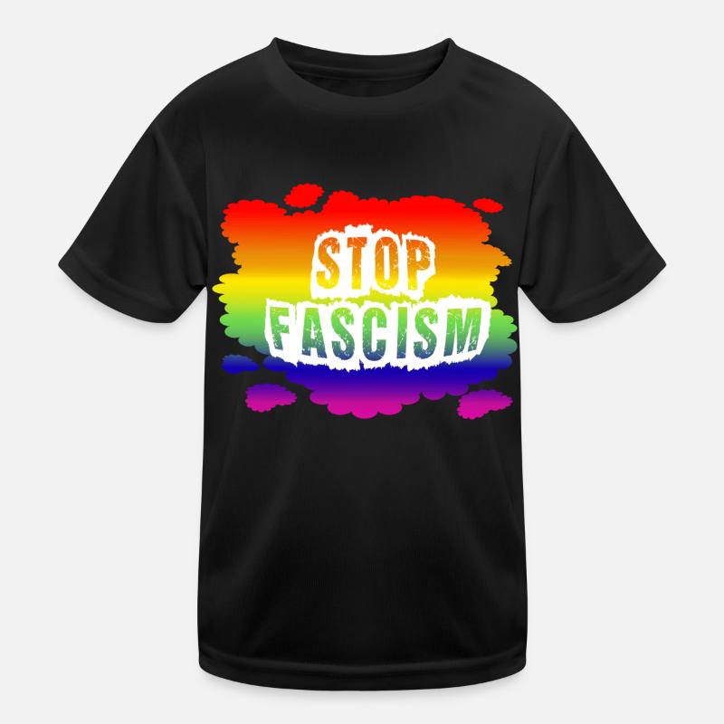 Stop AfD against right, democracy, diversity, left Kids Functional T-Shirt