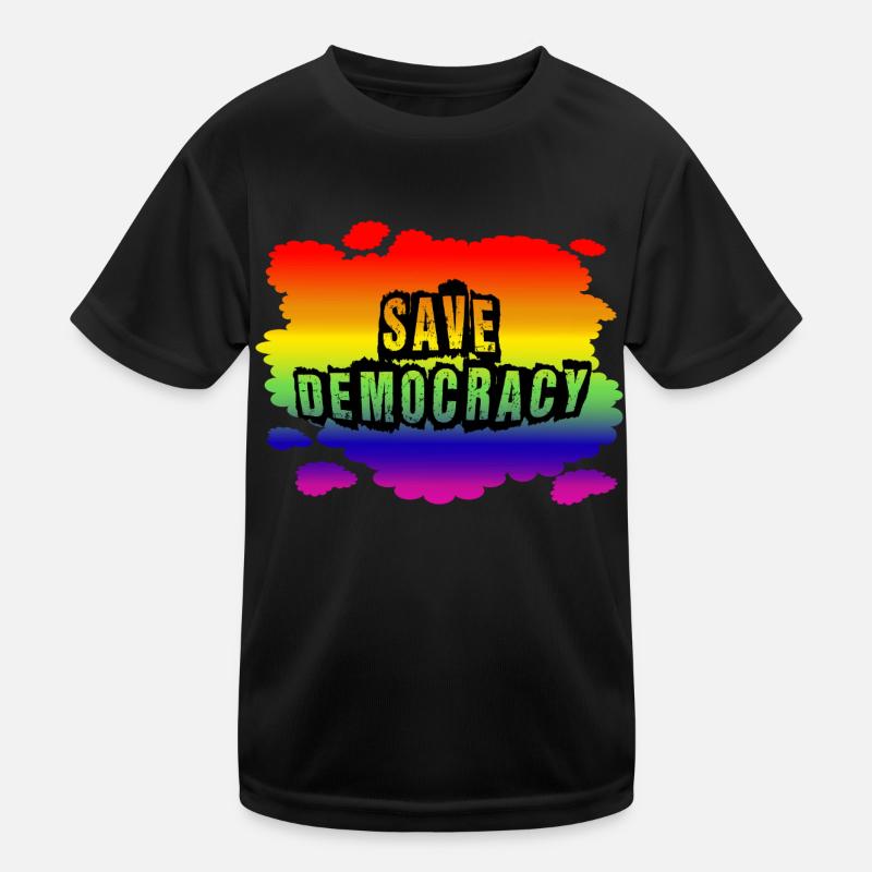 Stop AfD against right, democracy, diversity, left Kids Functional T-Shirt