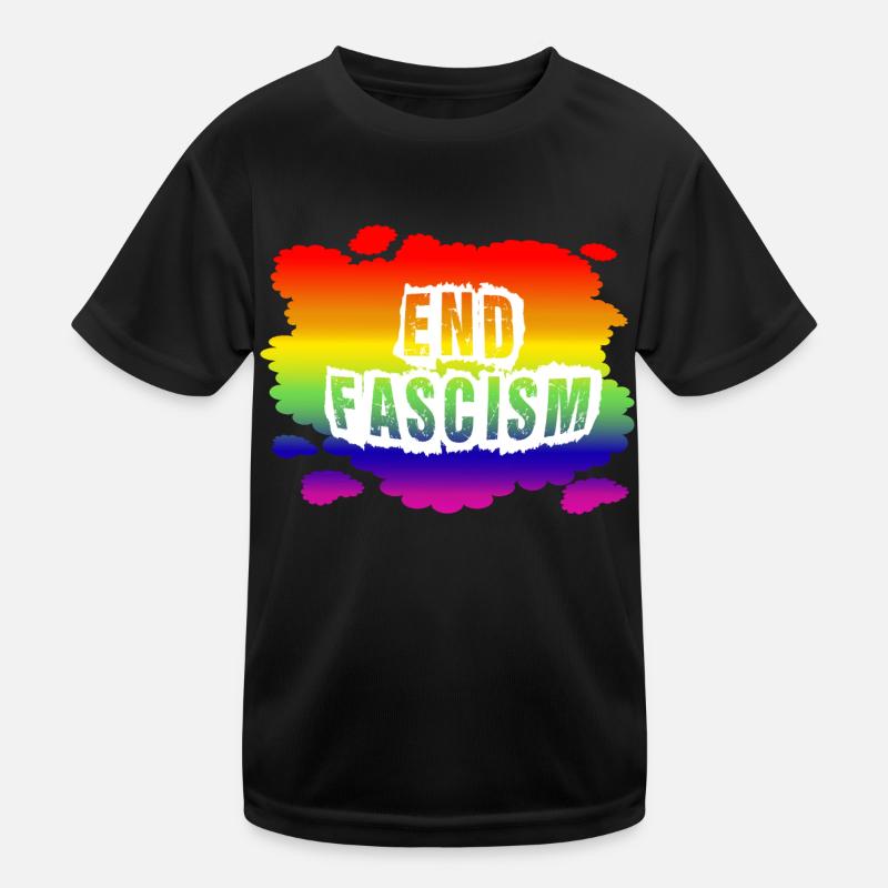 Stop AfD against right, democracy, diversity, left Kids Functional T-Shirt