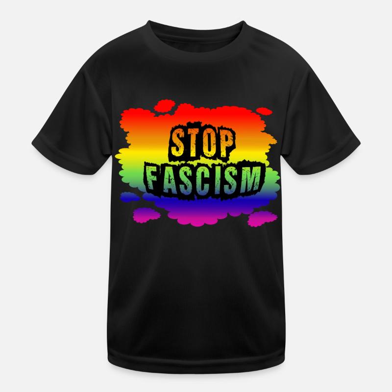 Stop AfD against right, democracy, diversity, left Kids Functional T-Shirt