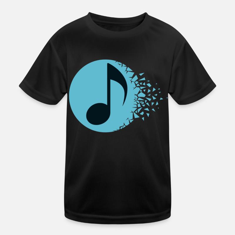 Abstract Sound Burst Kids Functional T-Shirt