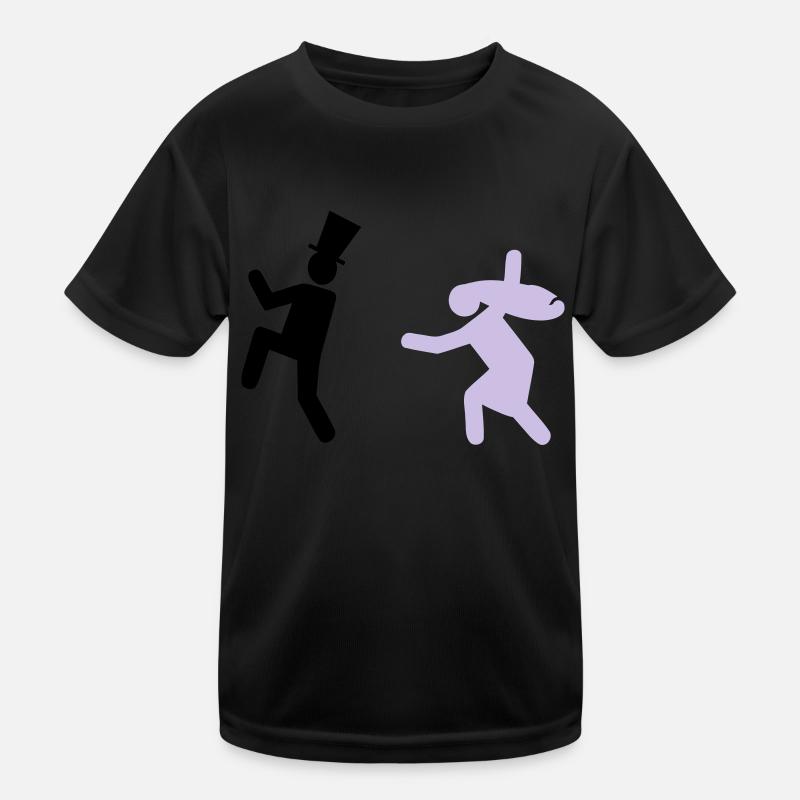 Running Groom - Kinder Funktions-T-Shirt - Schwarz