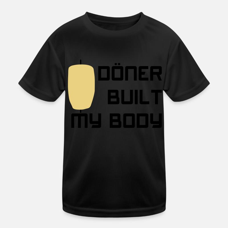 Döner built my body Kinder Funktions-T-Shirt