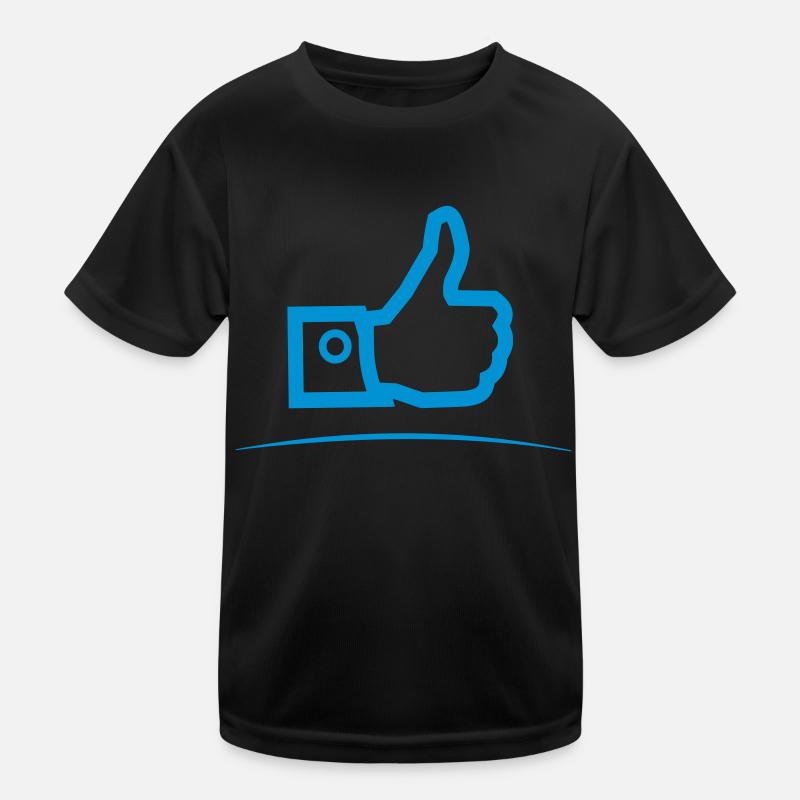 Daumen hoch - unterstrichen Kinder Funktions-T-Shirt