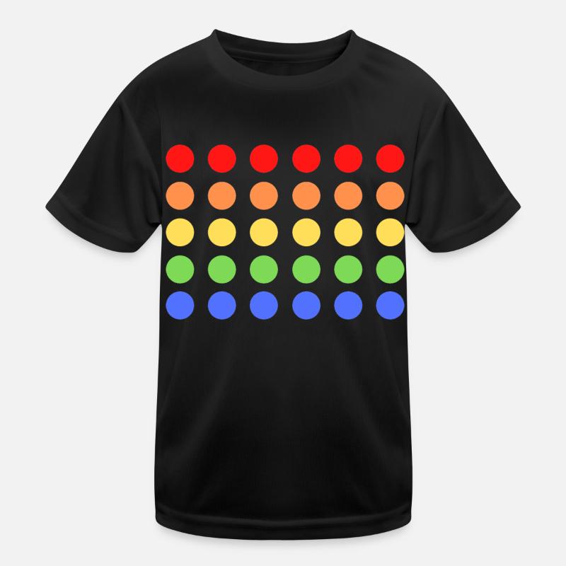 rainbow punkte Kinder Funktions-T-Shirt