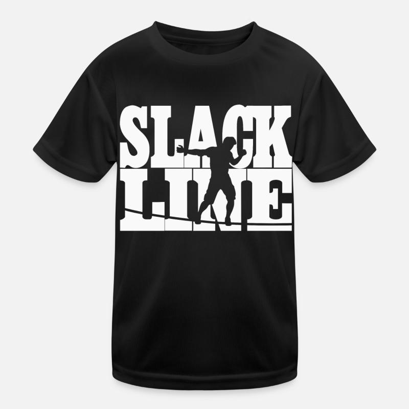 slackline Kinder Funktions-T-Shirt