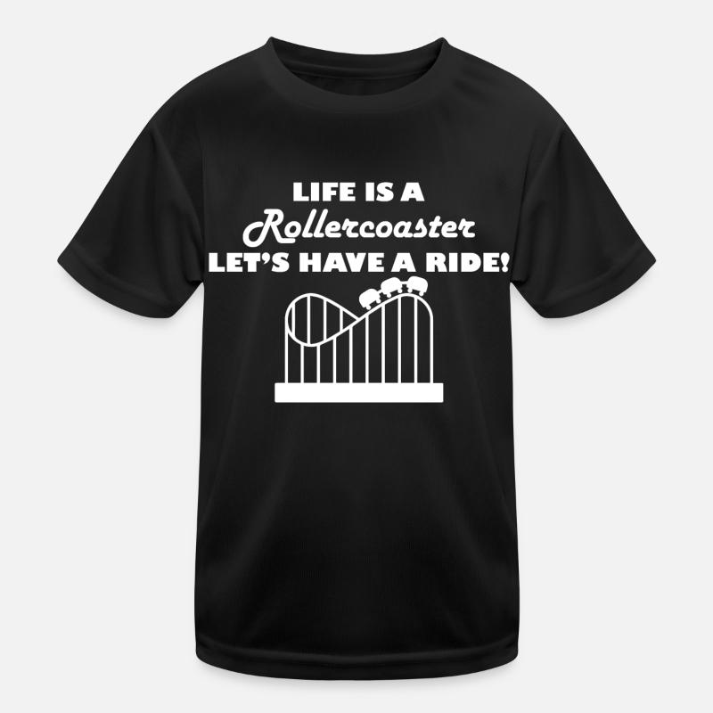 Rollercoaster Achterbahn Kinder Funktions-T-Shirt