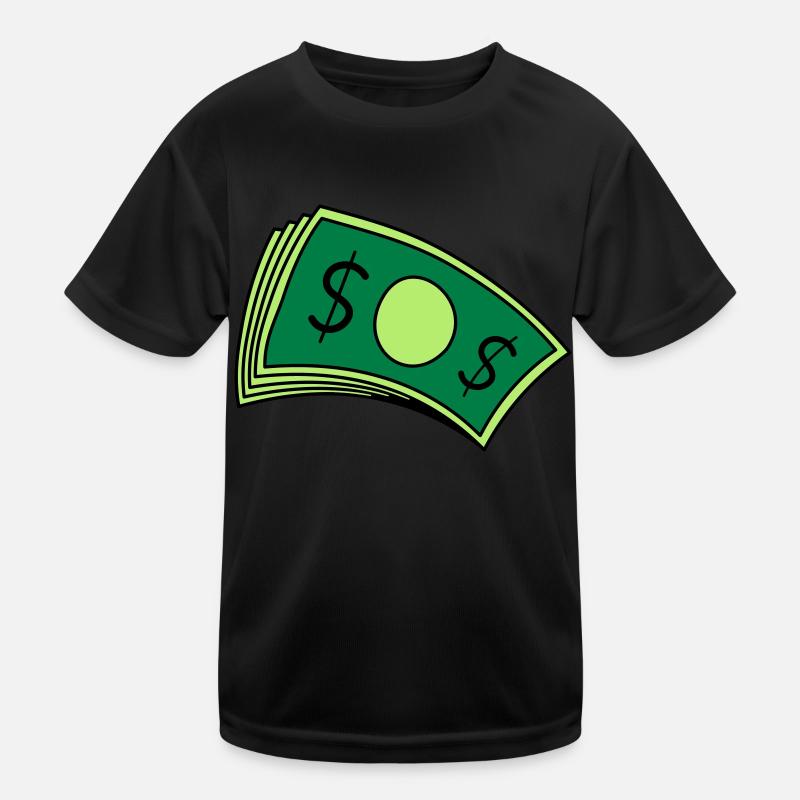 Piles d’argent de billets T-shirt sport Enfant