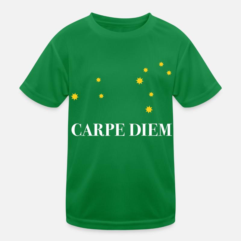 Carpe Diem nutze den Tag Sternbild Löwe Horoskop Kinder Funktions-T-Shirt