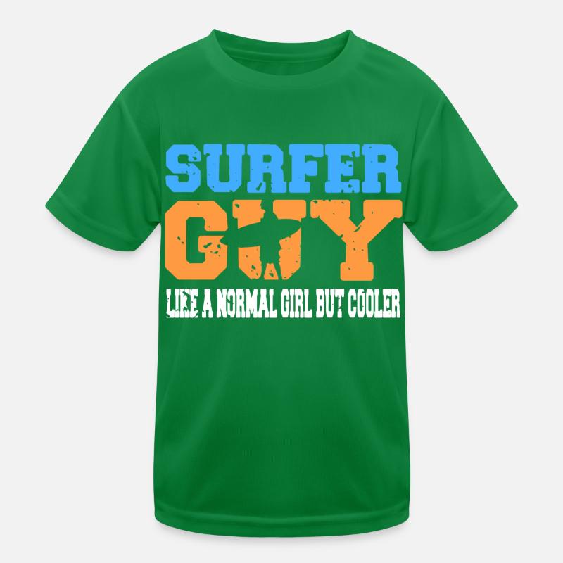 Surfer Guy Like A Normal Guy But Cooler Present Kinder Funktions-T-Shirt