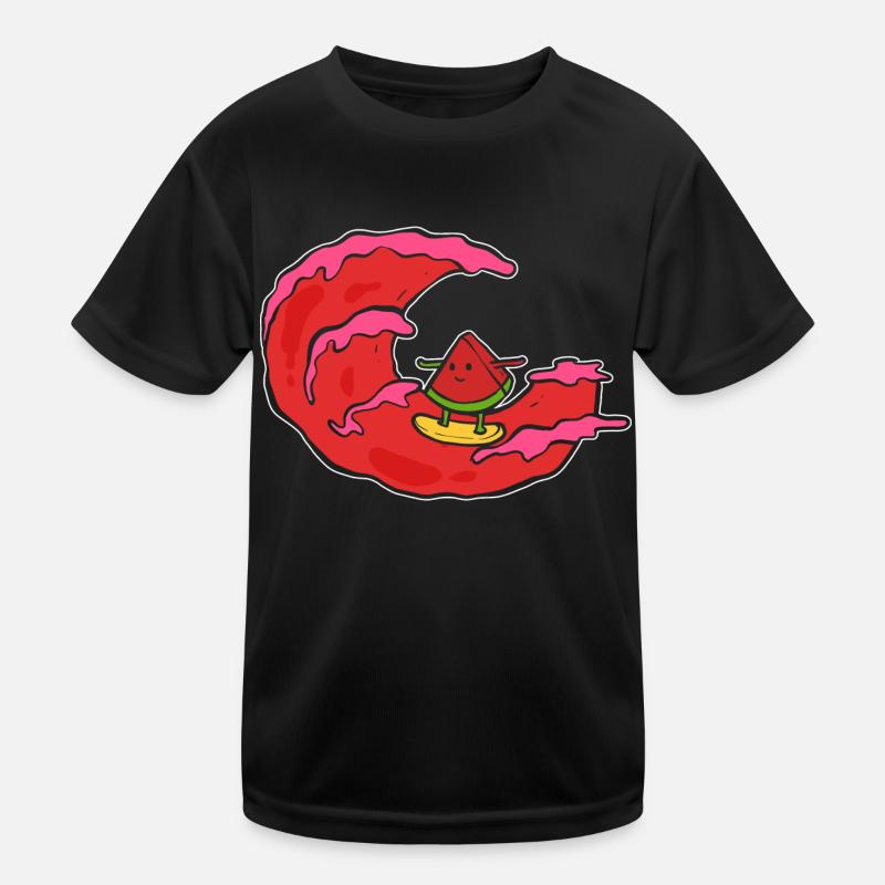 Watermelon Waves Surfer Poison Kids Functional T-Shirt