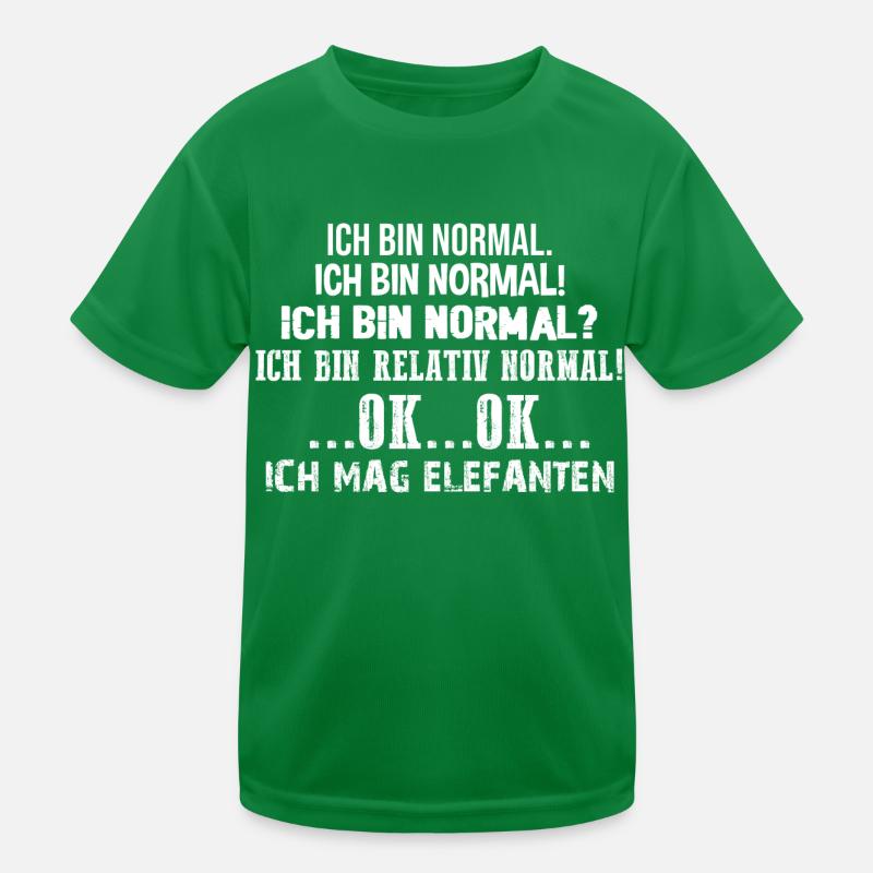 Dickhäuter Rüsseltier Elefant Kinder Funktions-T-Shirt