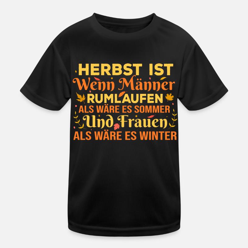 Herbst - Lustiger Spruch Ehemann Ehefrau Statement Kinder Funktions-T-Shirt
