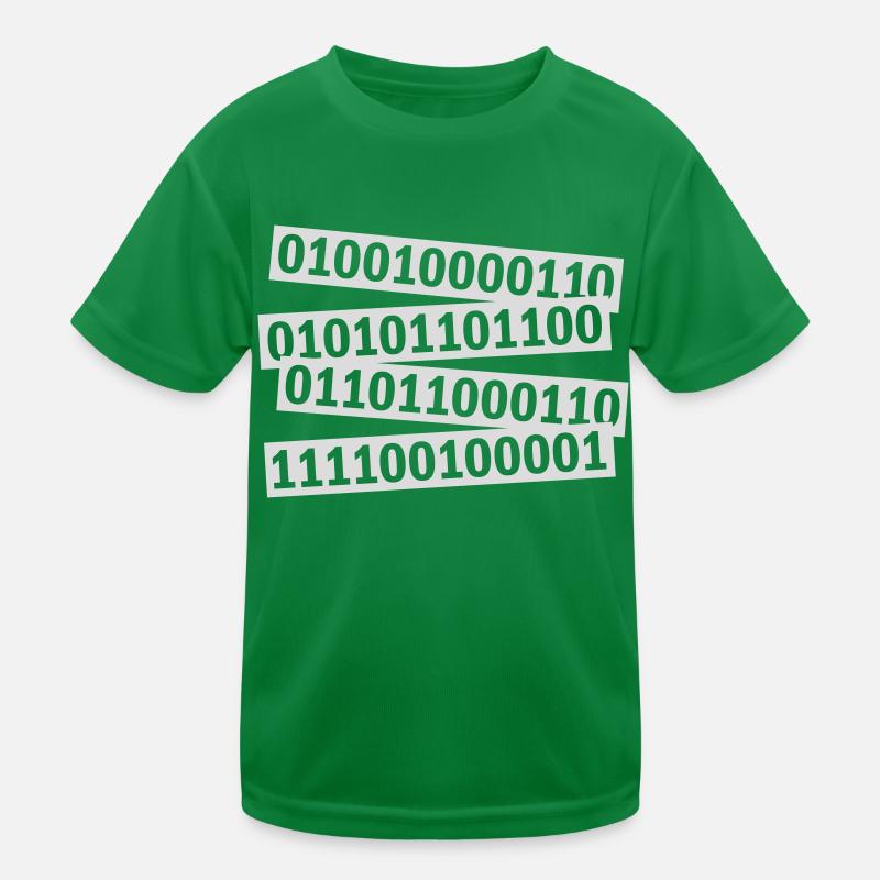 Binary Code Program Language Kids Functional T-Shirt