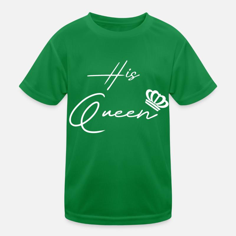 his queen her king pair white Kids Functional T-Shirt