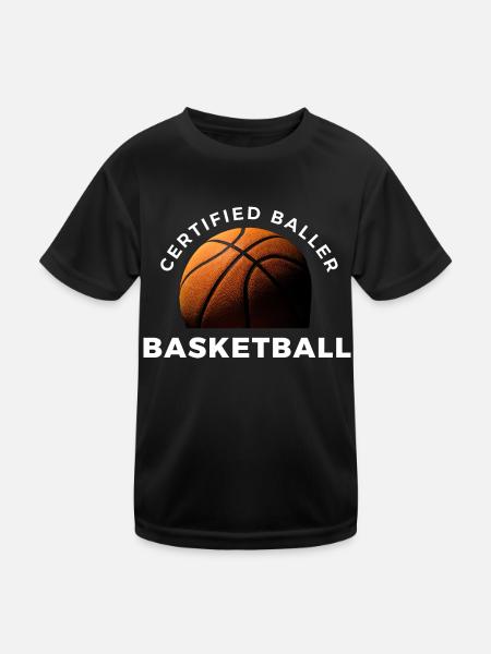 Certified Baller - Kids Functional T-Shirt - black - Front