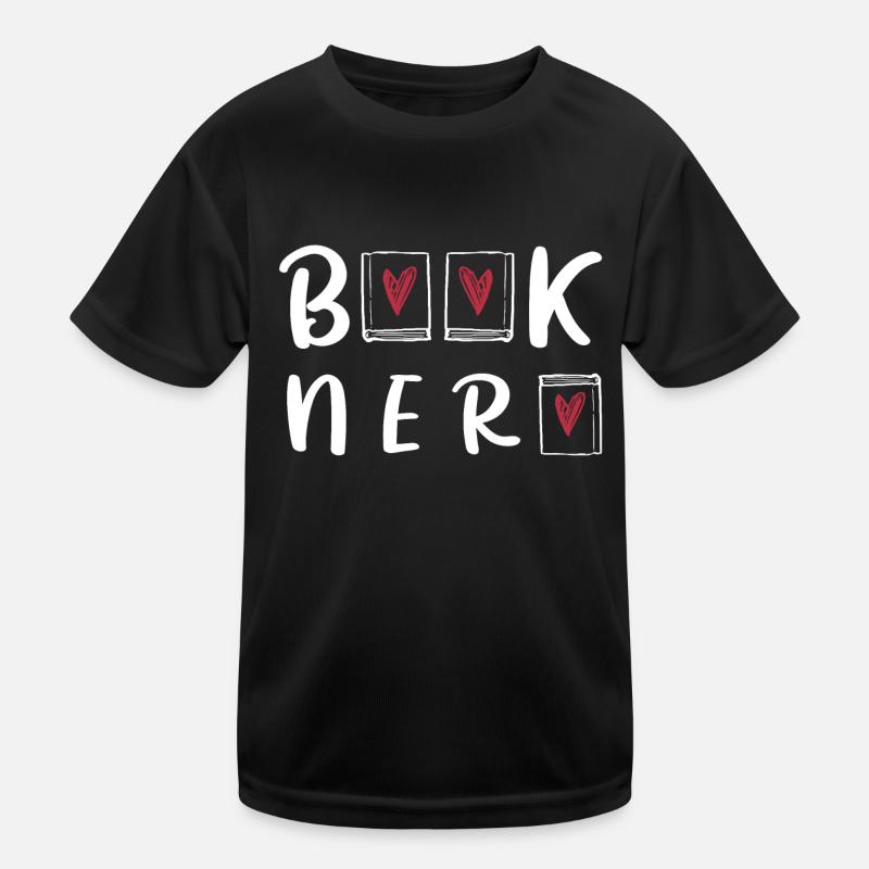 Bücher Nerd Buch Verrückt Leseratte Kinder Funktions-T-Shirt