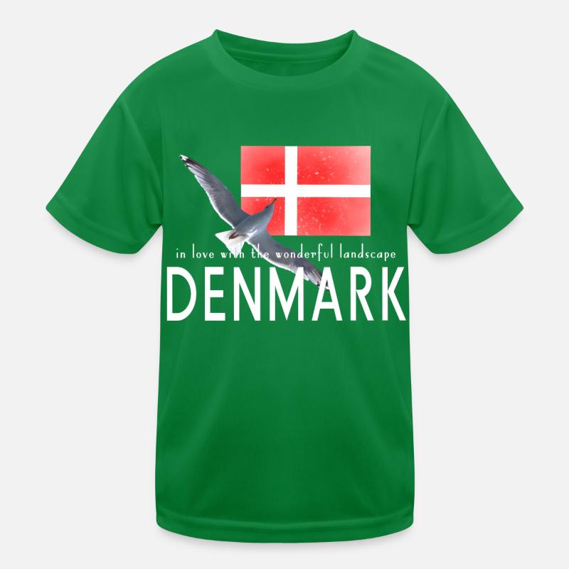 Danemark Danmark Seagull T-shirt sport Enfant