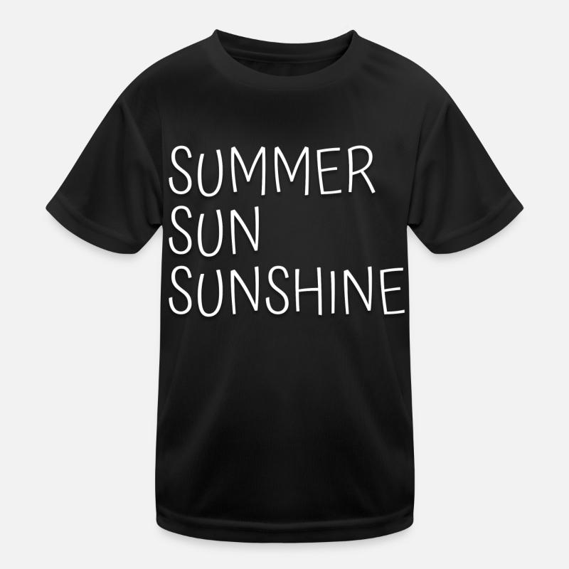 Summer Sun Sunshine Sommer Sonne Sonnenschein - Kids Functional T-Shirt - black