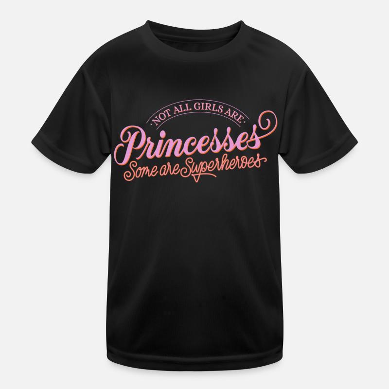 Pas une princesse, mais un super-héros T-shirt sport Enfant