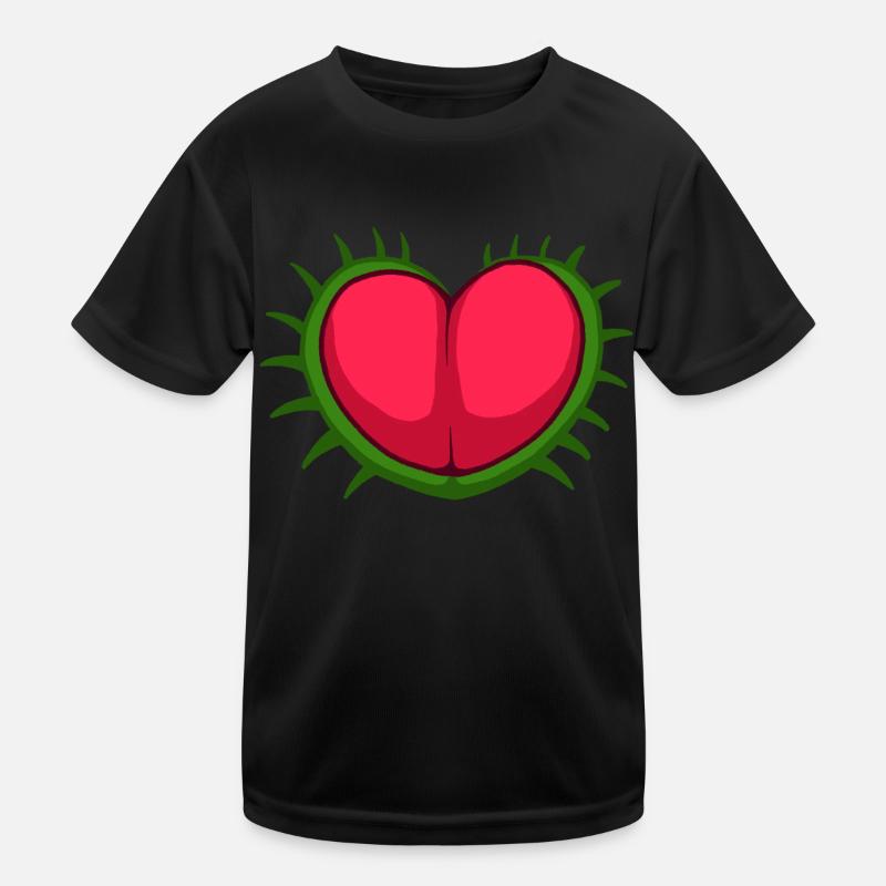 Venus Flytrap Heart Kids Functional T-Shirt