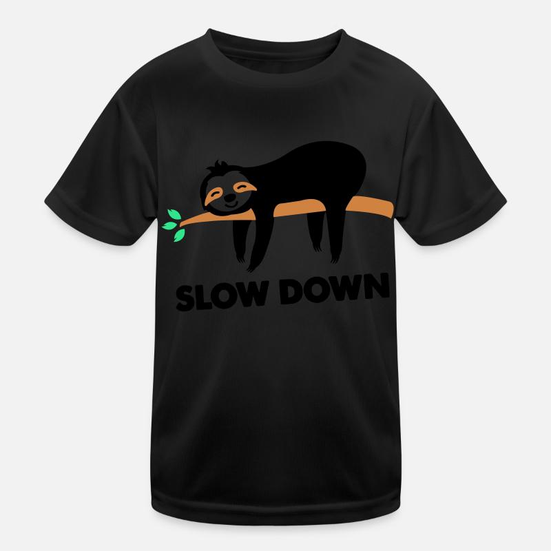 Sloth slow down Kids Functional T-Shirt