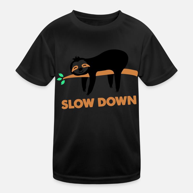 Sloth slow down Kids Functional T-Shirt
