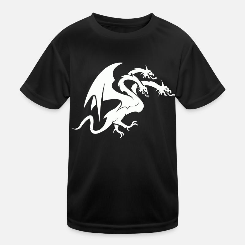 Dragon 3 Head Kids Functional T-Shirt