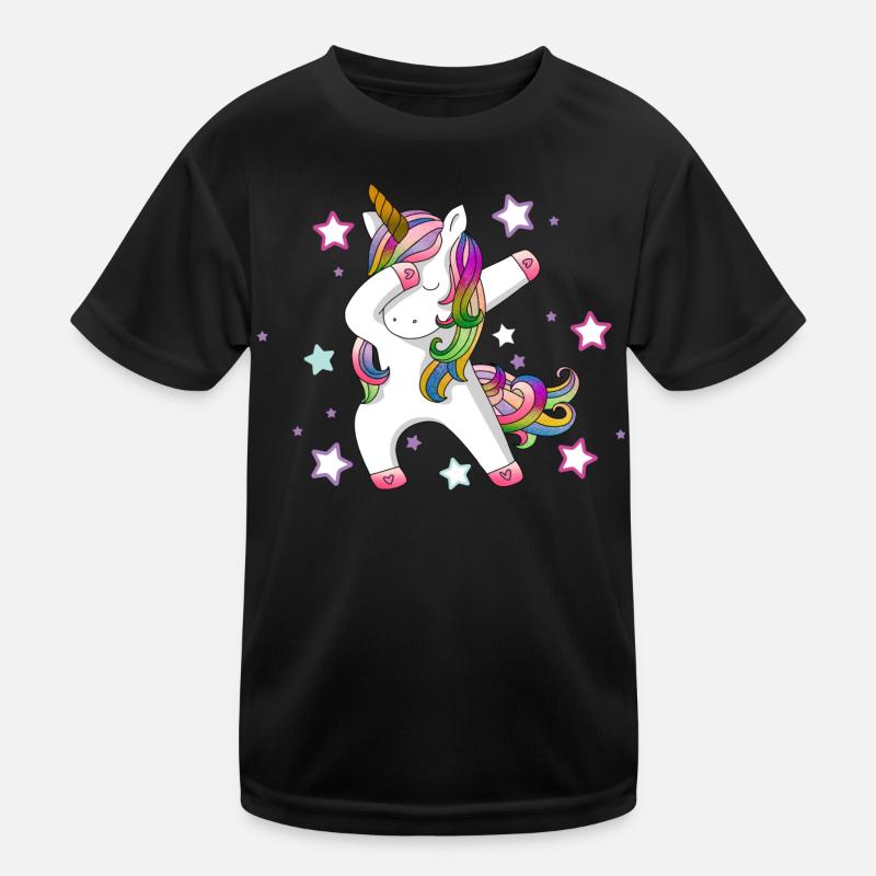Dabbing Licorne T-shirt sport Enfant