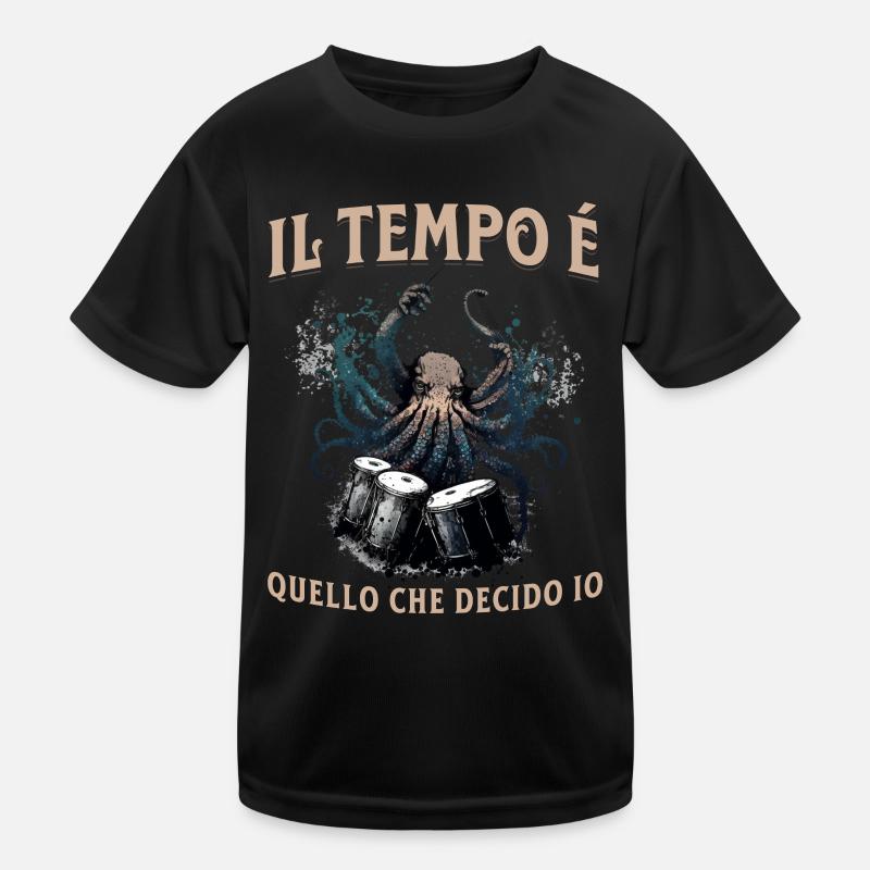 Il Tempo Quello Che Decido Io Strumento Musicale Kinder Funktions-T-Shirt