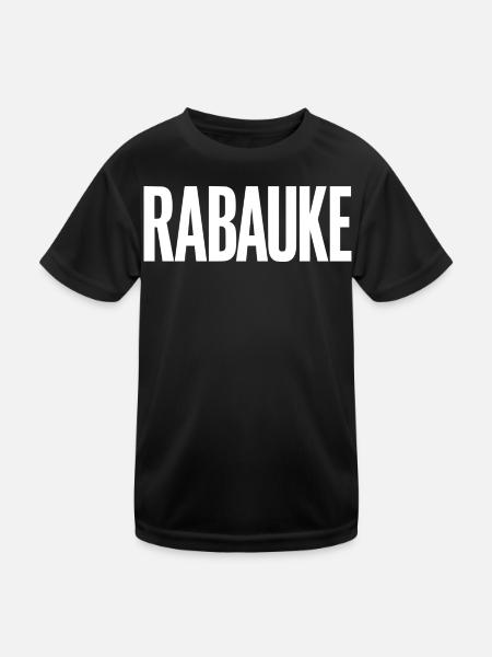 Rabauke - Kinder Funktions-T-Shirt - Schwarz - Vorne