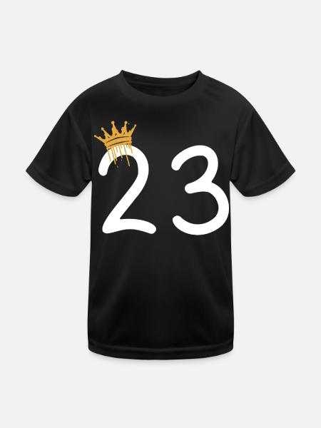 23 - Kids Functional T-Shirt - black - Front