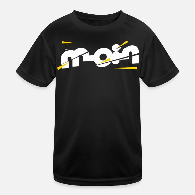 Moin - Kinder Funktions-T-Shirt - Schwarz
