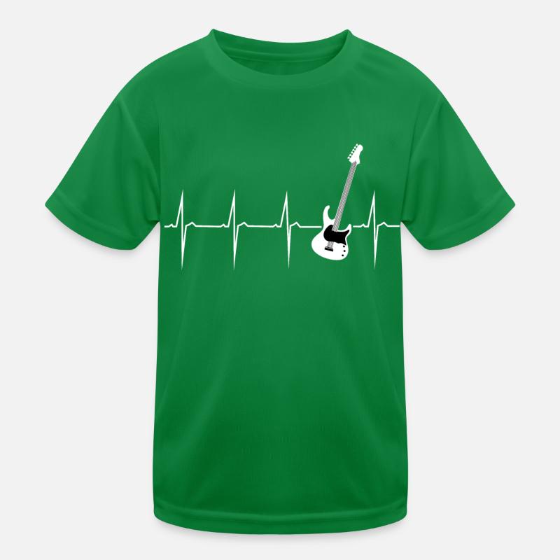 heartbeat e guitar Kids Functional T-Shirt