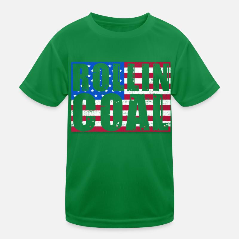 Conception de rouleaux de carbone aux États-Unis pour les conducteurs de diesel T-shirt sport Enfant