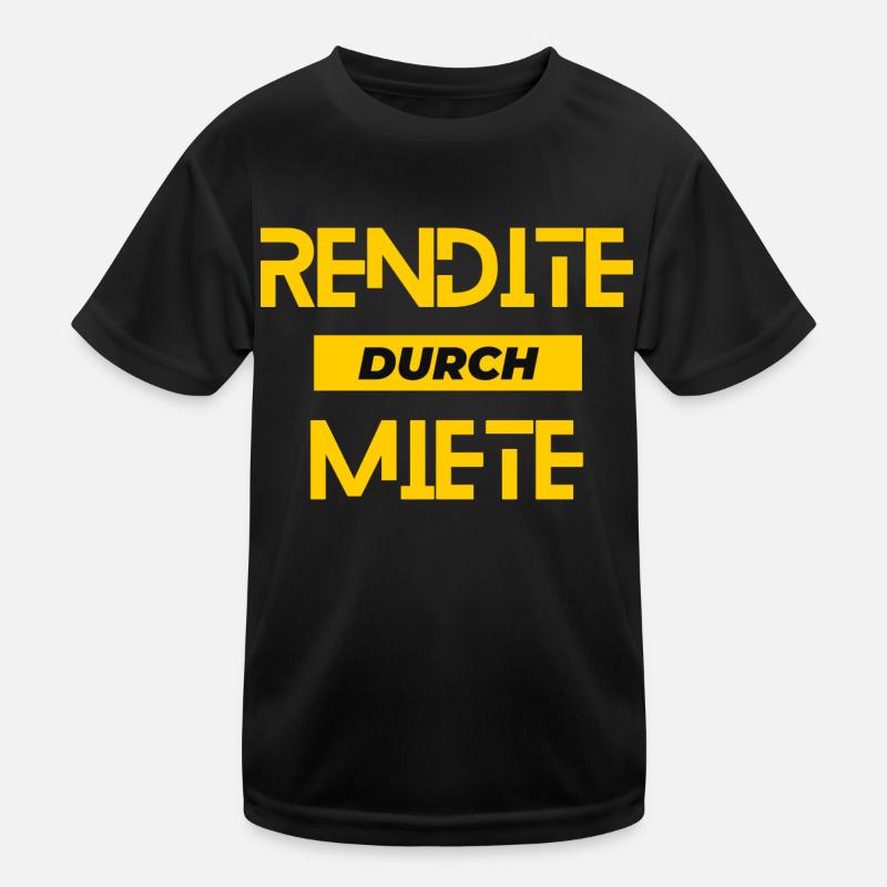 Rendite durch Miete Kinder Funktions-T-Shirt