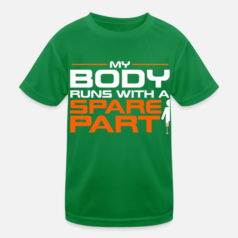 Artificial leg design for leg prostheses Kids Functional T-Shirt