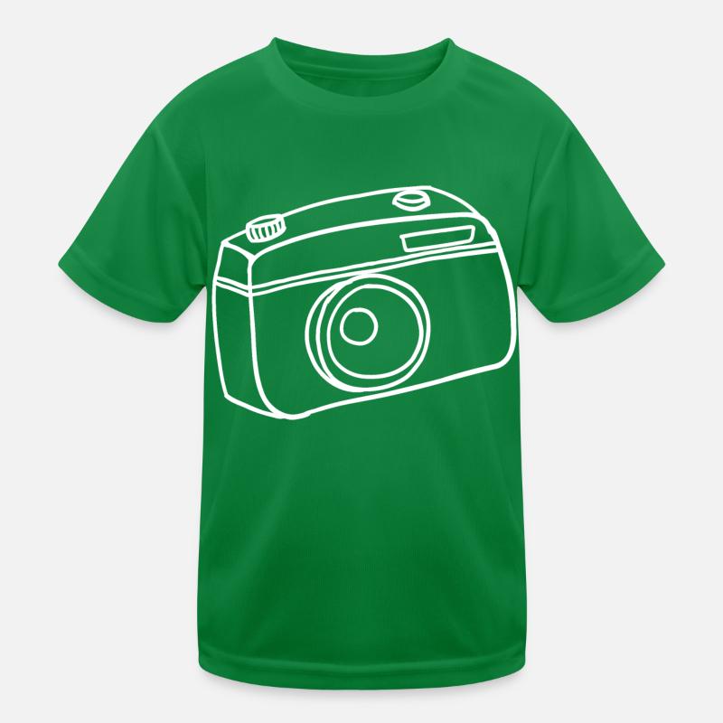 Caméra dessinée à la main T-shirt sport Enfant