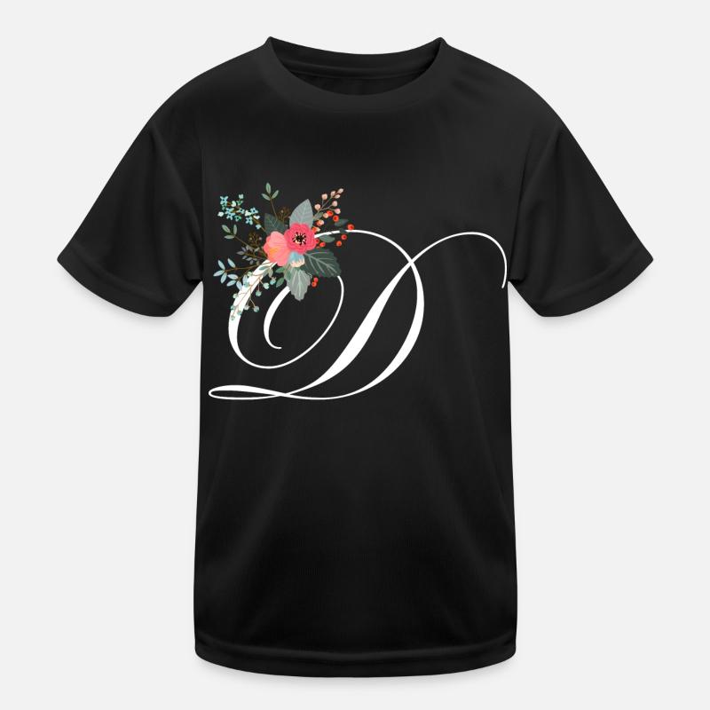 Brief der Blumen Kinder Funktions-T-Shirt