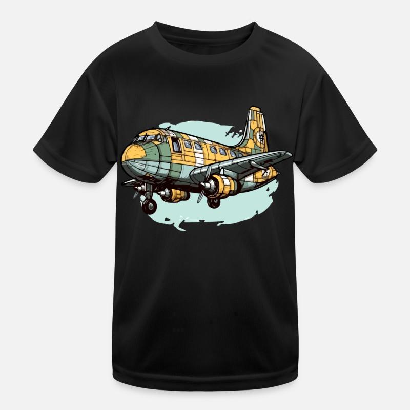 Passagierflugzeug Kinder Funktions-T-Shirt