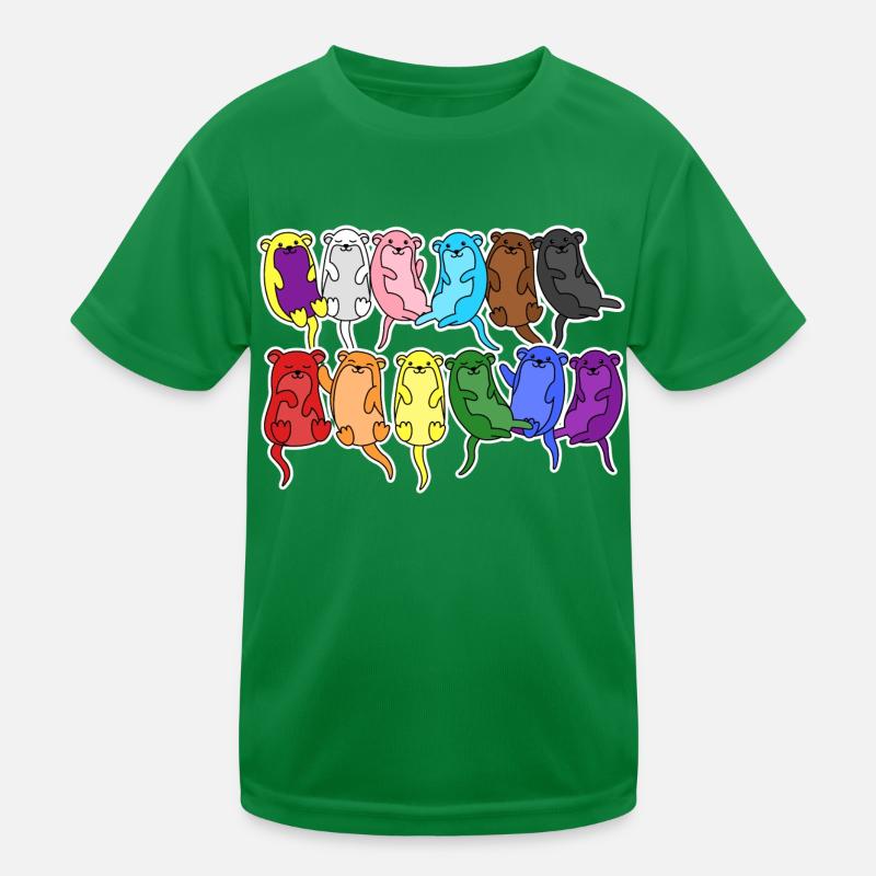 Fierté Progrès Flag Otter Égalité T-shirt sport Enfant